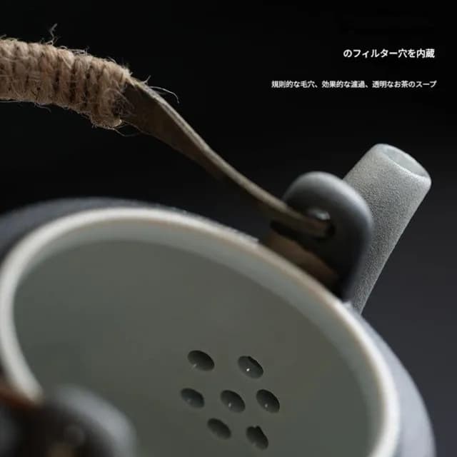 【TEA Dream】日式高質感古燒山巖旅行茶具組套裝(旅行泡茶組 露營茶具組 長輩禮物 男生禮物)