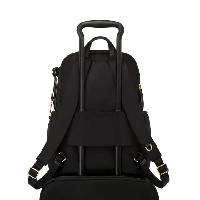 【TUMI】Voyageur Celina 都會休閒背包 - 黑金(TUMI 官方旗艦店)