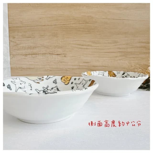 【Ciao Li 僑俐】日本製瑜珈貓五吋缽兩入組(入厝 小菜碟 火鍋沾碟 禮物)