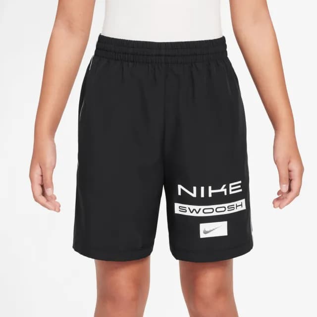 【NIKE 耐吉】短褲 童裝 男童 大童 運動褲 B NK DF MULTI SHORT WVN LOVE 黑 HJ3801-010