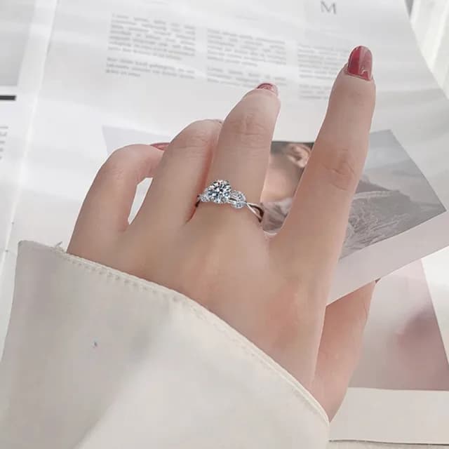 【LEESA】情人節禮物 戒指\指環\銀戒\女戒指\純銀戒指\花戒指\造型戒指\求婚戒指\婚戒\送女生\送閨蜜