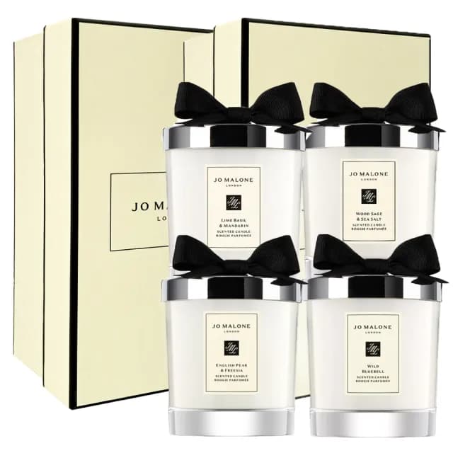 【Jo Malone】香氛工藝蠟燭 200gX2入(國際航空版.多款任選/英國梨小蒼蘭/海鹽鼠尾草/藍風鈴)