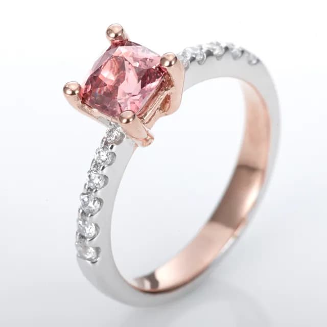 【DOLLY】1克拉 無燒斯里蘭卡蓮花藍寶石18K金鑽石戒指-002(母親節 長輩送禮 交換禮物首選)