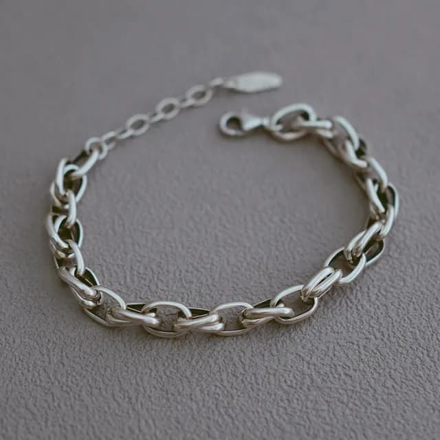 【BLUMA】男生手鏈 格調純銀手鍊 925純銀 男生禮物 個性 簡約 紳士 時尚男士 男女對鍊