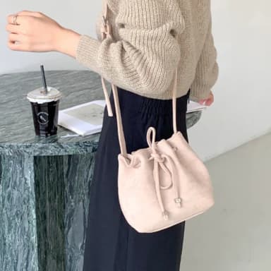 【MoonDy】母親節禮物 小眾包包 水桶包韓國 包包 水桶包 女包 斜背包 女生側背包 黑色水桶包 小水桶包 束口