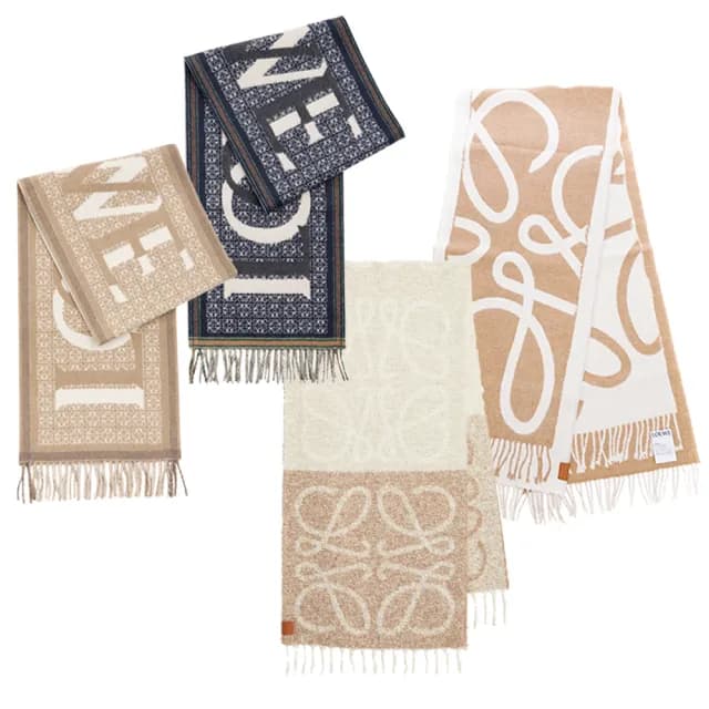 【LOEWE 羅威】精選暢銷款圍巾(多款任選)