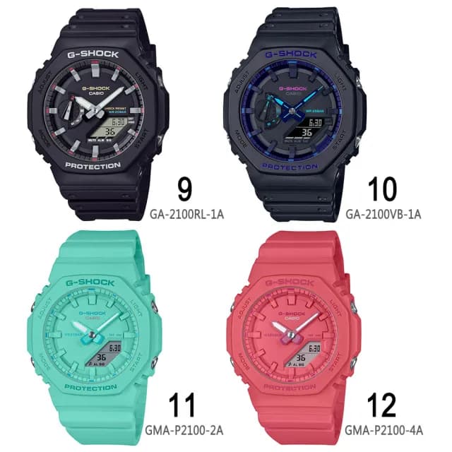 【CASIO 卡西歐】G-SHOCK 八角防護構造雙顯錶 男錶 女錶 禮物(20款可選)