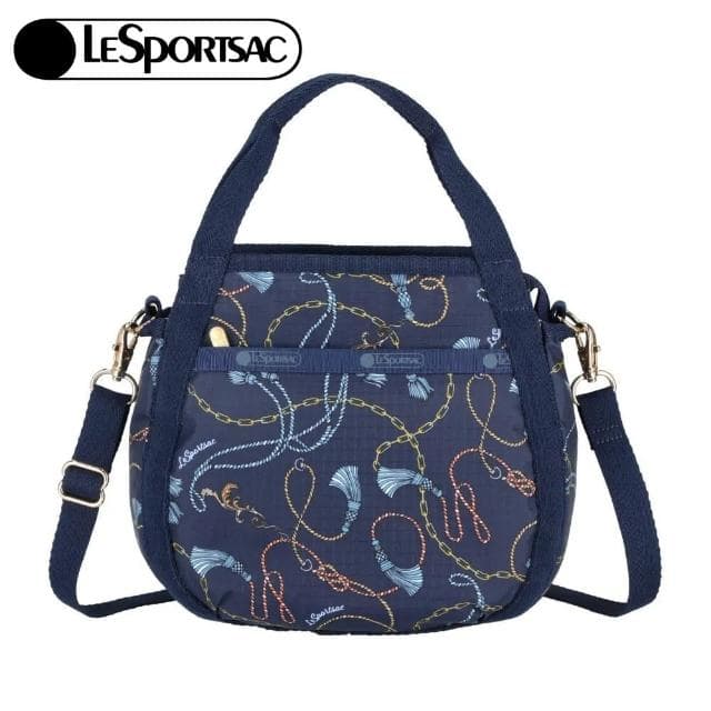 【Lesportsac】斜背手提兩用包 側背包 隨身包 母親節 送禮 禮物(湛藍海鍊)