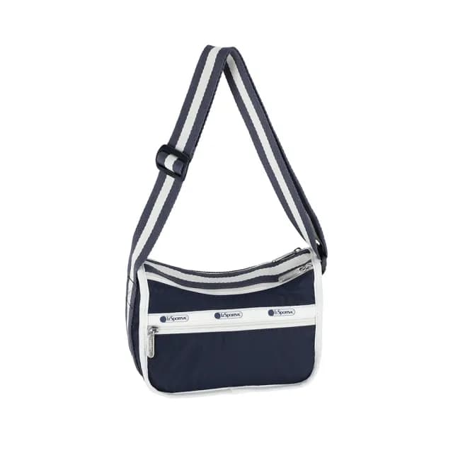 【Lesportsac】小型斜背包 側背包 隨身包 送禮 禮物 女包 男包 禮物 送禮(滾邊深海藍)