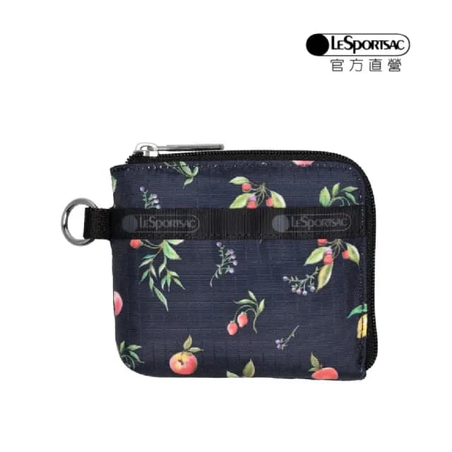 【LeSportsac官方直營】輕量尼龍 極簡輕薄錢包(1112 盛夏果實)