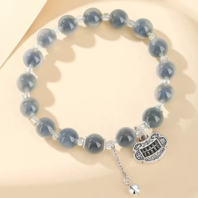 【MoonDy】雙11 純銀手鍊 手鍊串珠 水晶手鏈 開運水晶手鍊 瑪瑙手鍊 招桃花水晶 純銀水晶手鍊  