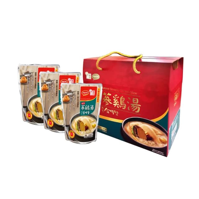 【韓味不二】韓國夏林鮑魚人蔘雞湯3入禮盒(送禮推薦/節慶送禮/春節禮盒)
