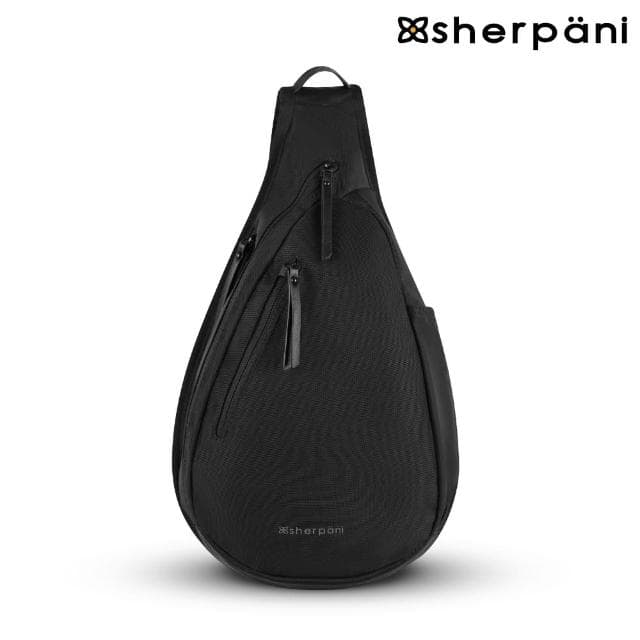 【Sherpani】母親節禮物 防盜多功能斜肩包-25I Esprit AT 10L｜黑色(安全鎖 防割 防盜錄 環保)