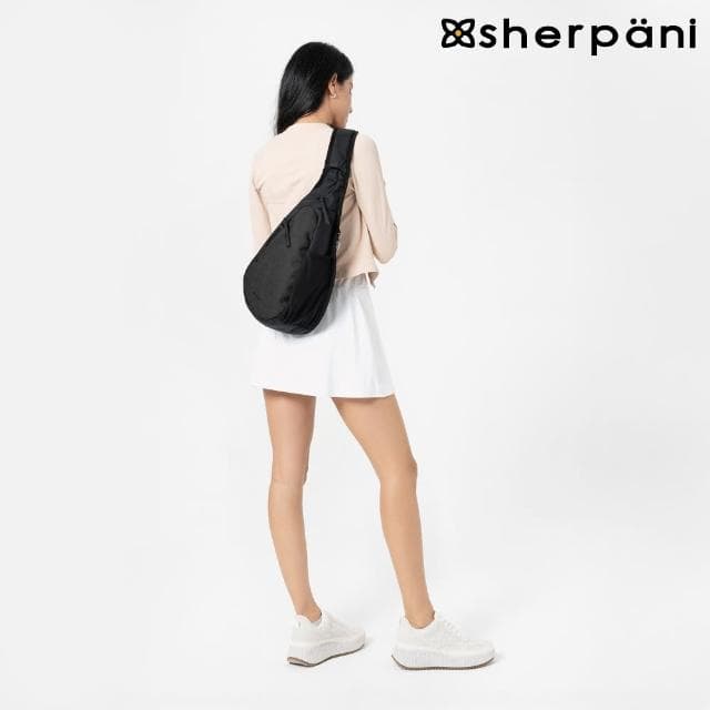 【Sherpani】母親節禮物 防盜多功能斜肩包-25I Esprit AT 10L｜黑色(安全鎖 防割 防盜錄 環保)