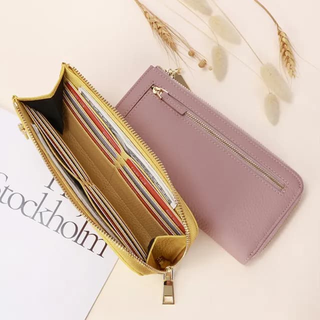 【LEEHER】雙11 防盜刷錢包/錢包/錢包/皮包/皮夾/女生錢包/長款錢包/拉鍊錢包/手拿包/