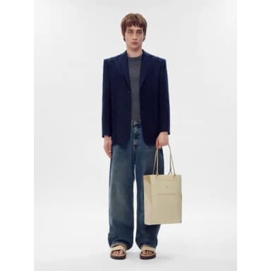 【PEDRO】rePEDRO再生真皮托特包-黑色/暖沙色/白色(小CK集團品牌 新品上市 藝人推薦 母親節送禮)