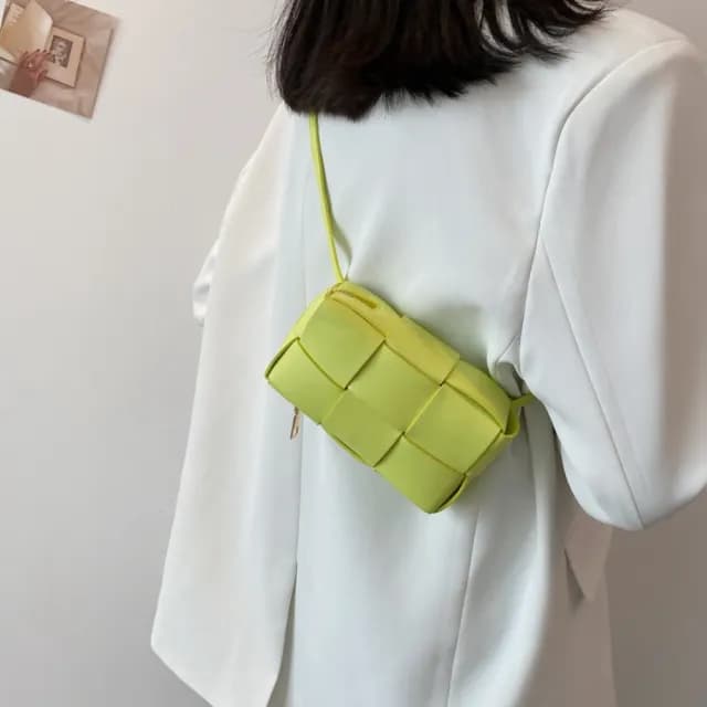 【MoonDy】情人節禮物 女生包包  編織包包 小廢包 側背包女 斜背包 小包包 側背小包 斜背包女小方包 單肩包