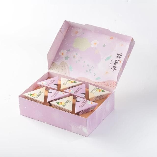 【蒸荐康】花菓子冰粽╳12盒｜芋頭鹹蛋4顆+檸檬乳酪4顆/盒(端午/粽子/甜點/送禮/自用/提袋/肉粽)