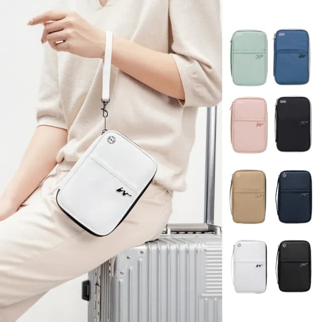 【MoodRiver】防RFID掃描 護照夾 護照包 證件包 收納包 錢包 手機袋