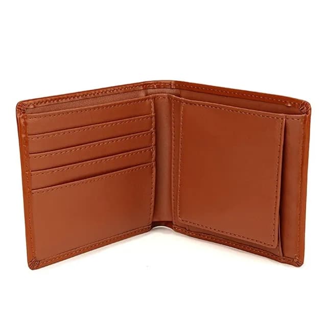 【LEEHER】錢包/牛皮短夾/錢包/皮夾/短夾/對折錢包/男士錢包/二折錢包/招財錢包/