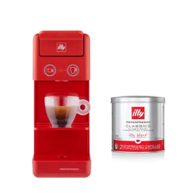 【illy】官方直營 Y3.3 膠囊咖啡機(紅色)