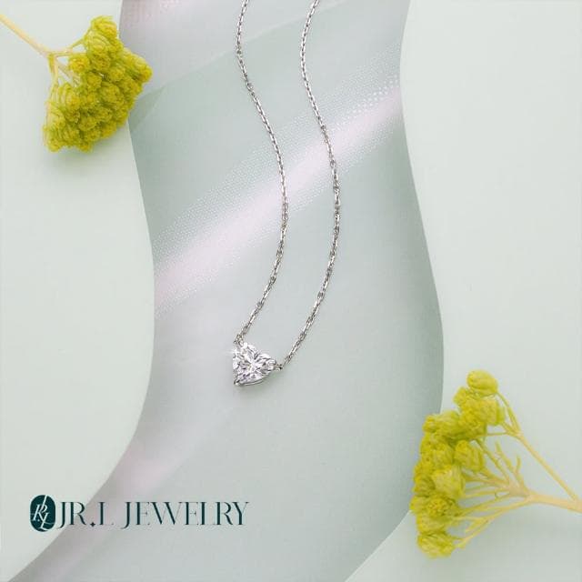 【JR.L金瑞利珠寶】IGI 1克拉 純潔之愛愛心鑽石項鍊(培育鑽石 鉑金)