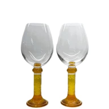 【琉璃工房】月影搖 對杯  發財/升官(母親節/送禮/琉璃/水晶/藝術品/擺飾/禮贈/企業)