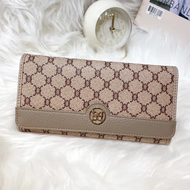 【KT DADA】雙11 錢包 老花錢包 錢包 皮夾 皮包 長夾 長款錢包 二折錢包 多卡位長夾  