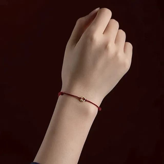 【Penny珮妮】黃金999迷你平安扣手繩手鍊3色可選(母親節 情人節 交換禮物  生日禮 情人節 尾牙 新年 結婚)