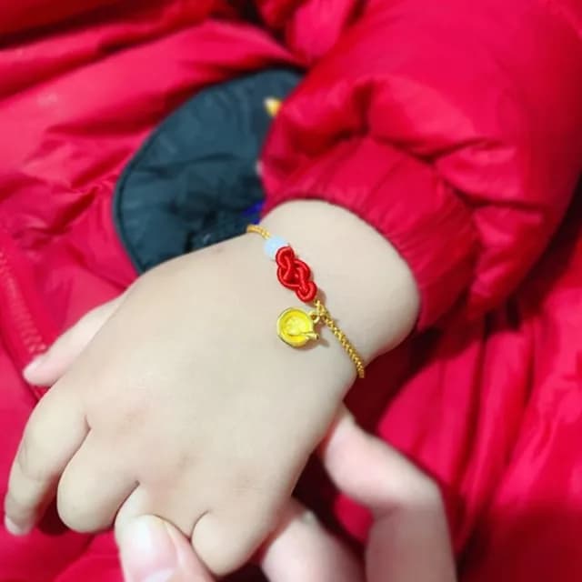 【Penny珮妮】黃金999金飯碗勺手繩手鍊(彌月禮 寶寶滿月禮 寶寶周歲 交換禮物 生日禮物  尾牙 新年 結婚)