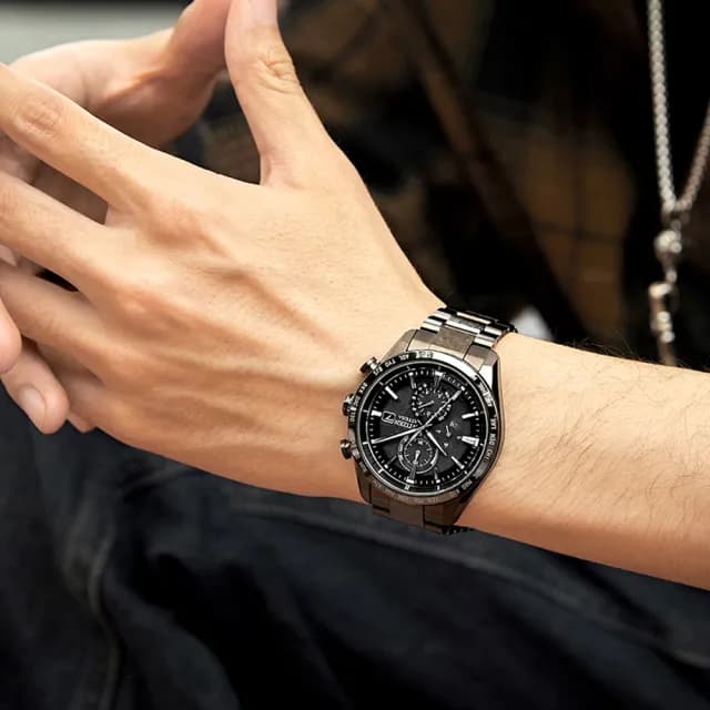 【CITIZEN 星辰】韋禮安 廣告配戴款 光動能電波 計時腕錶 畢業禮物 送禮 推薦(AT8287-62E)