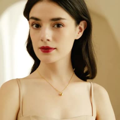 【MoonDy】項鍊 女生項鍊 925 純銀項鍊 18k 金項鍊 簡約ins風 小眾設計 個性項鍊 愛心項鍊 飾品 禮物 338