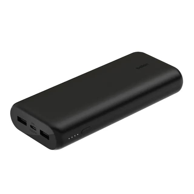 【BELKIN】BOOST↑CHARGE 20K PD20W行動電源 2A1C 3孔輸出-黑色款_無附線(BPB014)