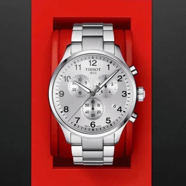 【TISSOT 天梭 官方授權】CHRONO XL 韻馳系列 三眼計時石英腕錶 七夕 情人節 送禮 推薦(T1166171103700)