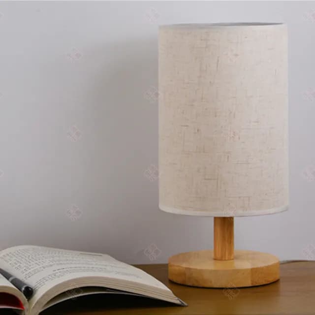 【生活小集】日式床頭燈 大型圓筒款 附LED燈泡(BSMI認證 小夜燈 日式燈 交換禮物 裝飾燈 氣氛燈)