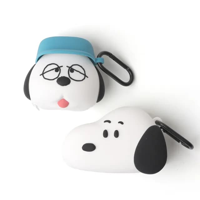 【Norns】矽膠迷你收納包(蠟筆小新 小白 史努比 歐拉夫 耳機包 小物收納包 零錢包 SNOOPY