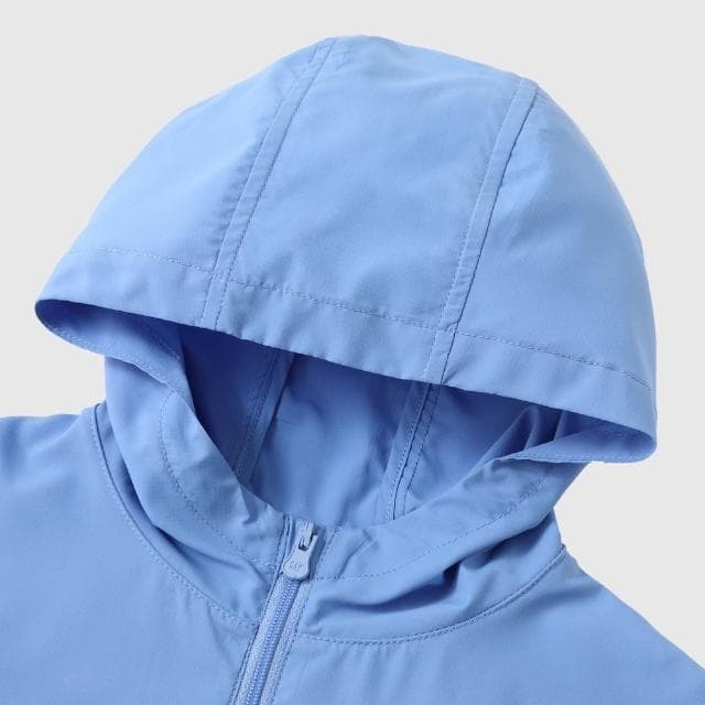 【GAP】兒童裝 Logo印花連帽外套-藍色(675574)