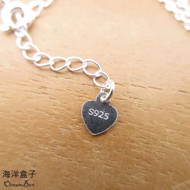 【海洋盒子】甜美可愛立體緞帶蝴蝶結造型925純銀項鍊(女用短鍊)