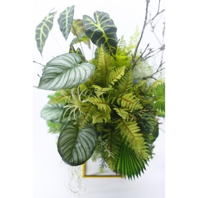 【HUGO DECO 榆果傢飾】高擬真觀葉植物裝置  免運專人配送限雙北市(開幕/擬真花/佈置/新居落成/送禮)