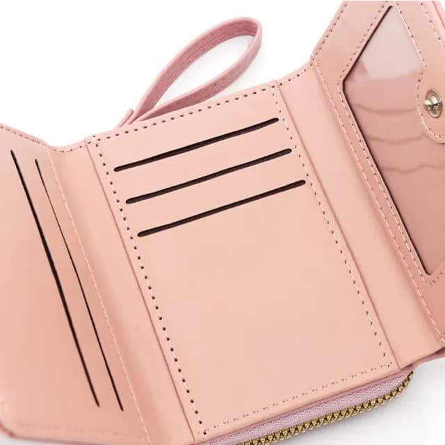 【質感素色】雙11 日系質感愛心造型零錢短夾(多卡槽 多卡位 女夾 女皮夾 女錢包 零錢包 鎖扣式)