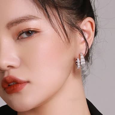 【LEEHER】蛇形耳環/s925銀針/耳環/女生耳環/耳環女/鋯石耳環/小耳環/法式耳環/生肖/耳釘/創意/