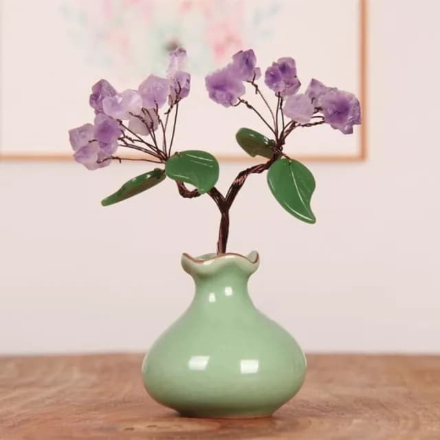 【Penny珮妮】開運水晶發財樹2款可選(喬遷 招財 開運 入新居 辦公桌 交換禮物 新年 尾牙)