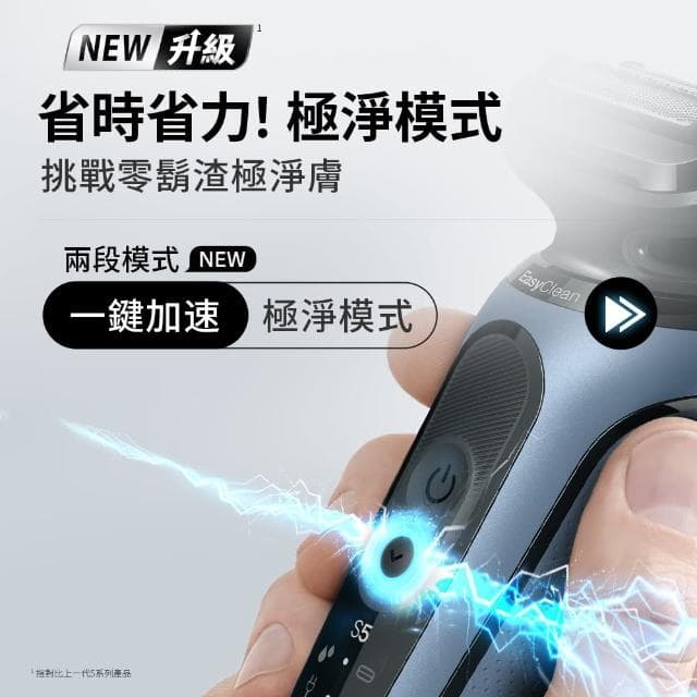 【效率自信超值組】5系列PRO 智能變速電鬍刀+Durex 飆風碼保險套6入