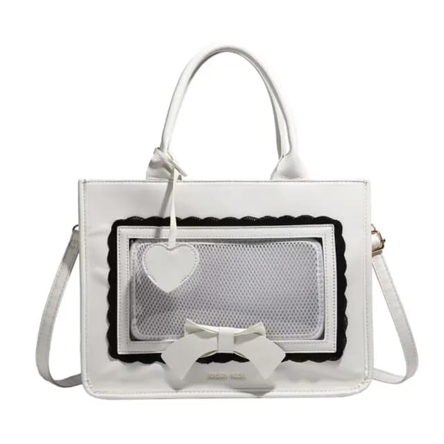 【日常百搭】雙11 日系蝴蝶結微小痛包(偶像小卡套 二次元周邊 手提包 側肩包 演唱會 痛包 生日 