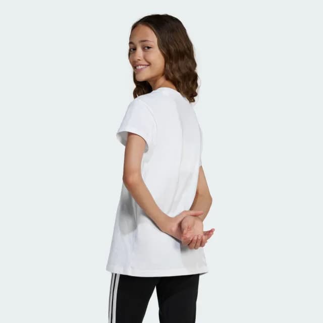 【adidas 愛迪達】ESSENTIALS 短袖上衣 T恤 童裝 JC9627
