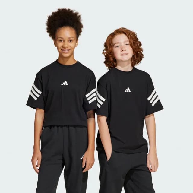 【adidas 愛迪達】FUTURE ICONS 3-STRIPES 短袖上衣 T恤  童裝 JN8092