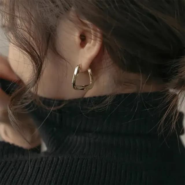 【LEEHER】個性耳環/不規則耳環/耳環/女生耳環/禮物/飾品/男生/耳環男/耳釘/耳飾/金屬耳環