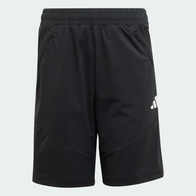 【adidas 愛迪達】短褲 童裝 大童 男女童 運動褲 吸濕排汗 J COOL FEEL SH 黑 JI6242