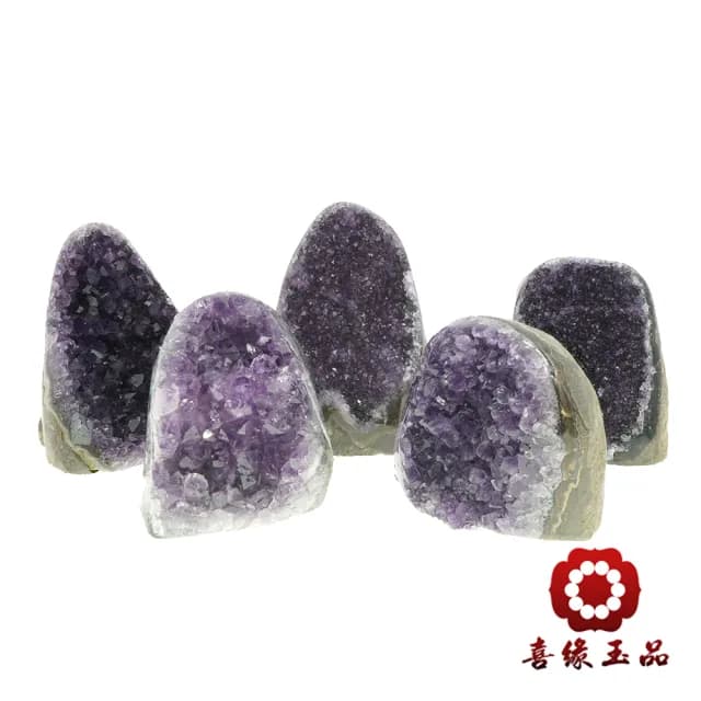 【喜緣玉品】88父親節禮物★烏拉圭紫晶鎮300g以上隨機出貨(淨化能量/招財納福)