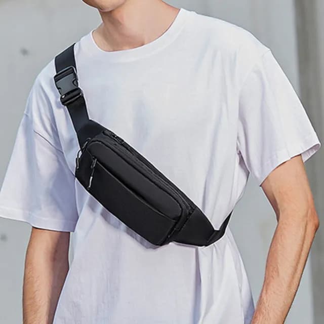 【MoonDy】父親節禮物 男生包包 胸包男 潮牌新款 男士包包 尼龍牛津布 斜挎包 日系小背包 運動包包 單肩包